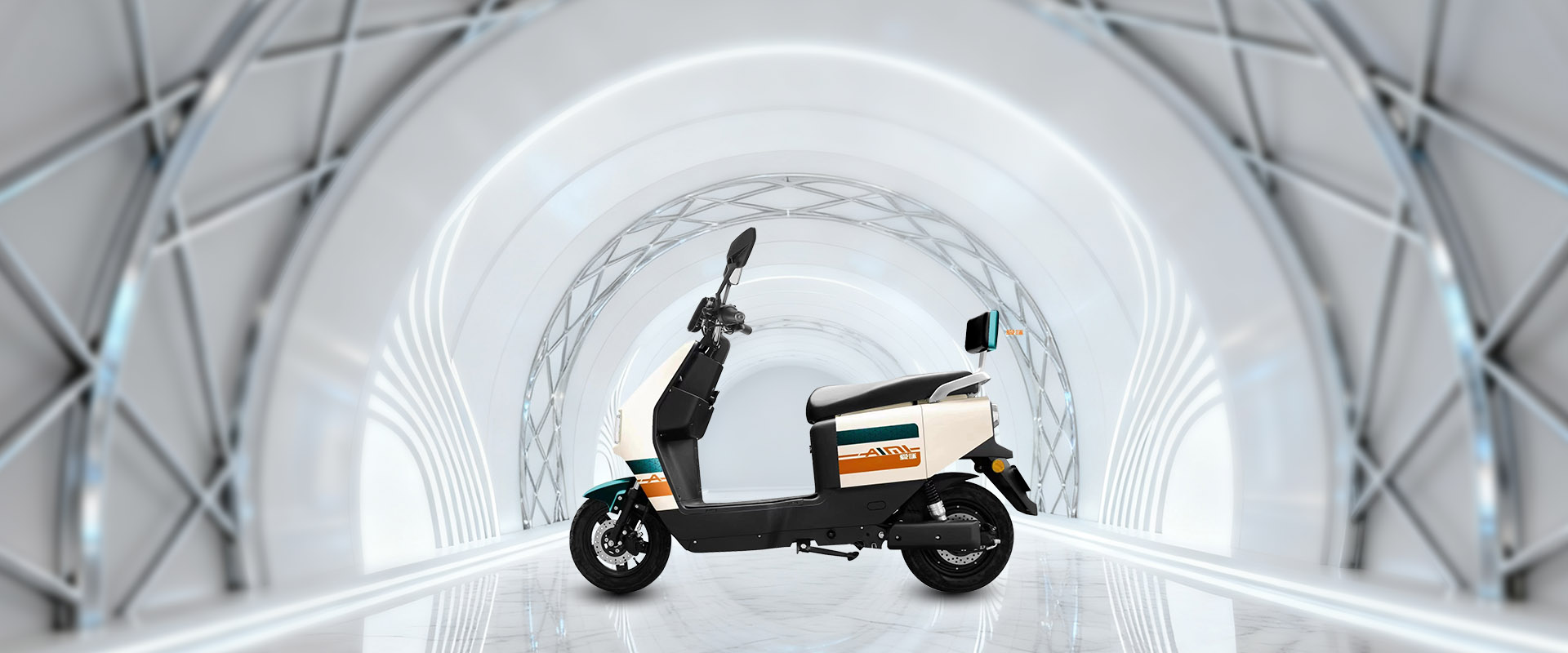 Cool quality, charming travel — AIMI electric motorcycle on the road