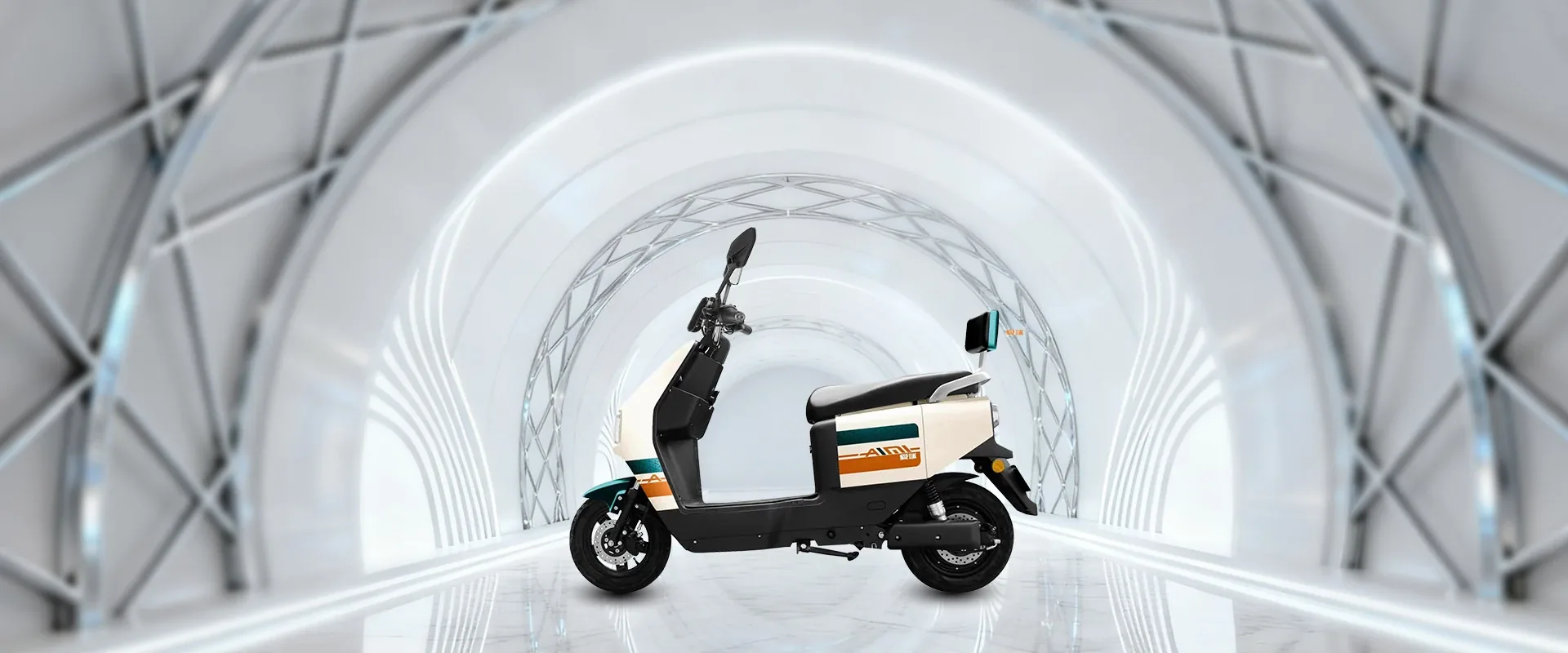 Cool quality, charming travel — AIMI electric motorcycle on the road
